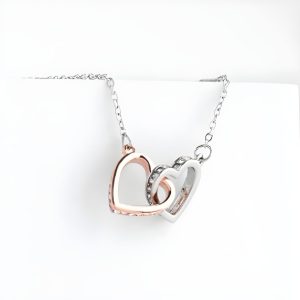 Náhrdelník z propletených srdcí