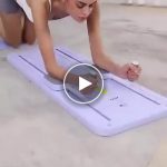 Skládací pilates deska s odporovými gumami a časovačem – video