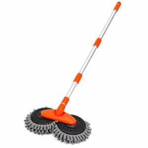 Mycí kartáč s dvojitou otočnou hlavou