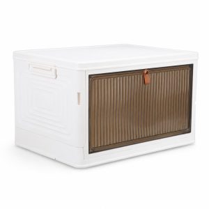 Úložný plastový box s víkem a dvířky (39x28x21cm)